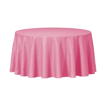 Smarty Had A Party 84 Pink Round Disposable Plastic Tablecloths 96 Tablecloths, 96PK 823270-PNK-CASE